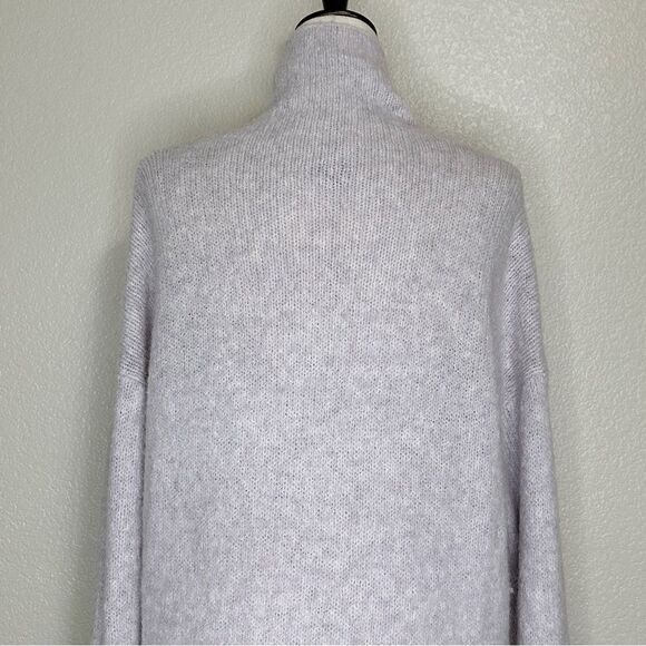 Aerie Alpaca Wool Blend Mock Neck Oversized Fuzzy Soft Sweater - Picture 8 of 13